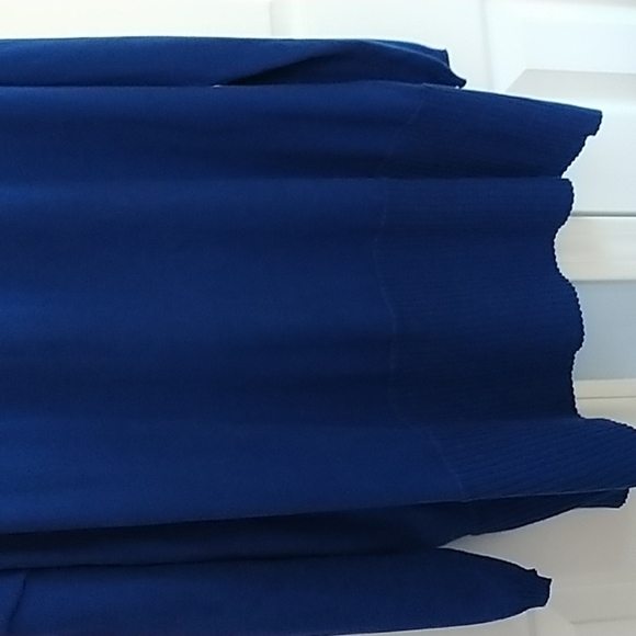Lord & Taylor Cobalt Blue Open Front Cardigan Duster Sweater XL - Picture 6 of 11
